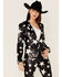 Image #3 - Any Old Iron Women's Star Sequin Blazer Jacket, Black, hi-res