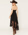 Image #4 - Cleo + Wolf Women's Asymmetrical Double Slit Lace Tube Midi Dress, Black, hi-res