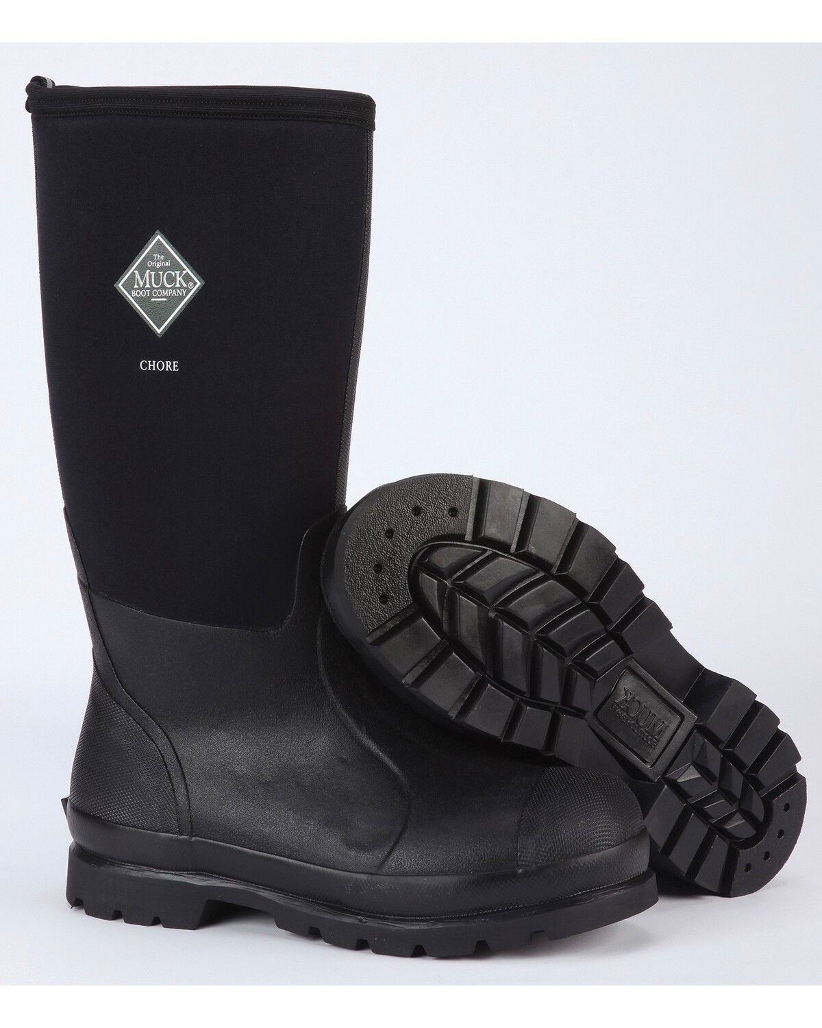 Muck Boots Men's Chore Hi Work Boots, Black, hi-res