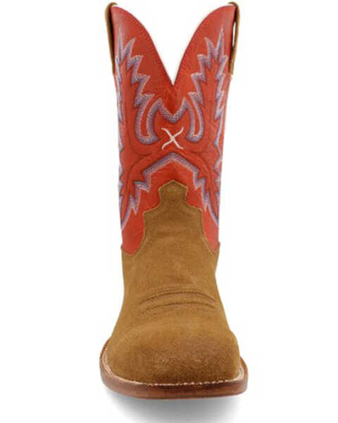 Image #4 - Twisted X Men's Tech X™ Western Boot - Broad Square Toe, Red, hi-res