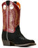 Image #1 - Ariat Boys' Derby Monroe Western Boots - Square Toe, Black, hi-res