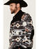Image #2 - Hooey Men's Southwestern Print Sherpa Bomber Jacket, Black, hi-res