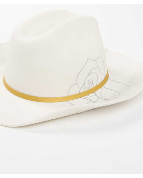 San Diego Hat Company Women's Love Never Fails Bridal Cowboy Hat, Cream, hi-res