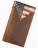 Cody James Men's Distressed Patriotic Checkbook Wallet, Red/white/blue, hi-res