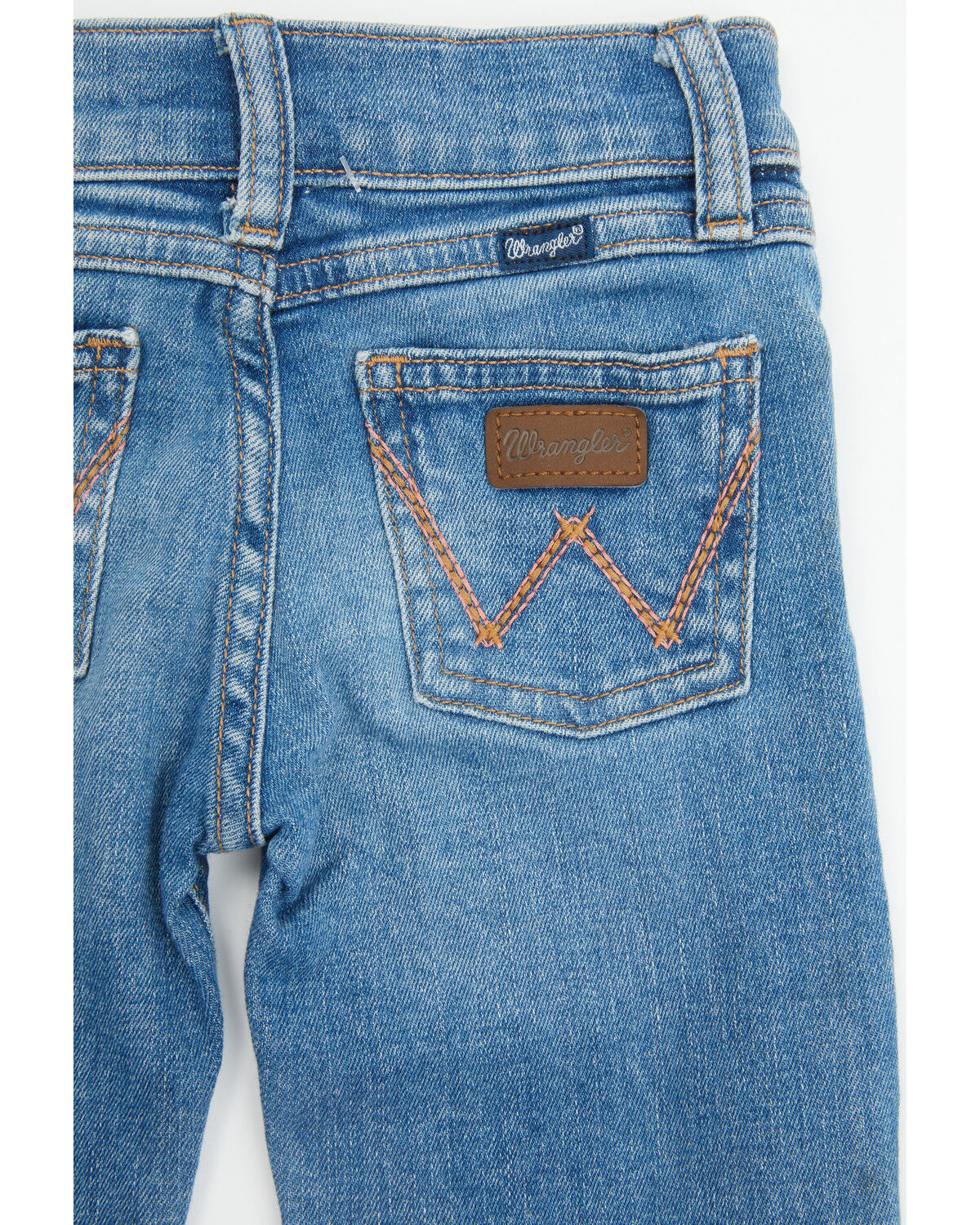 Image #2 - Wrangler Toddler Girls' Medium Wash Bootcut Denim Jeans, Medium Wash, hi-res