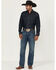 Image #1 - Wrangler Retro Men's Hanford Medium Wash Relaxed Fit Bootcut Stretch Denim Jeans, Medium Wash, hi-res