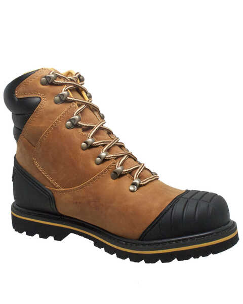 Ad Tec Men's Work Boots - Steel Toe, Lt Brown, hi-res