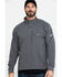 Image #1 - Ariat Men's FR Rev 1/4 Zip Work Shirt, Charcoal, hi-res