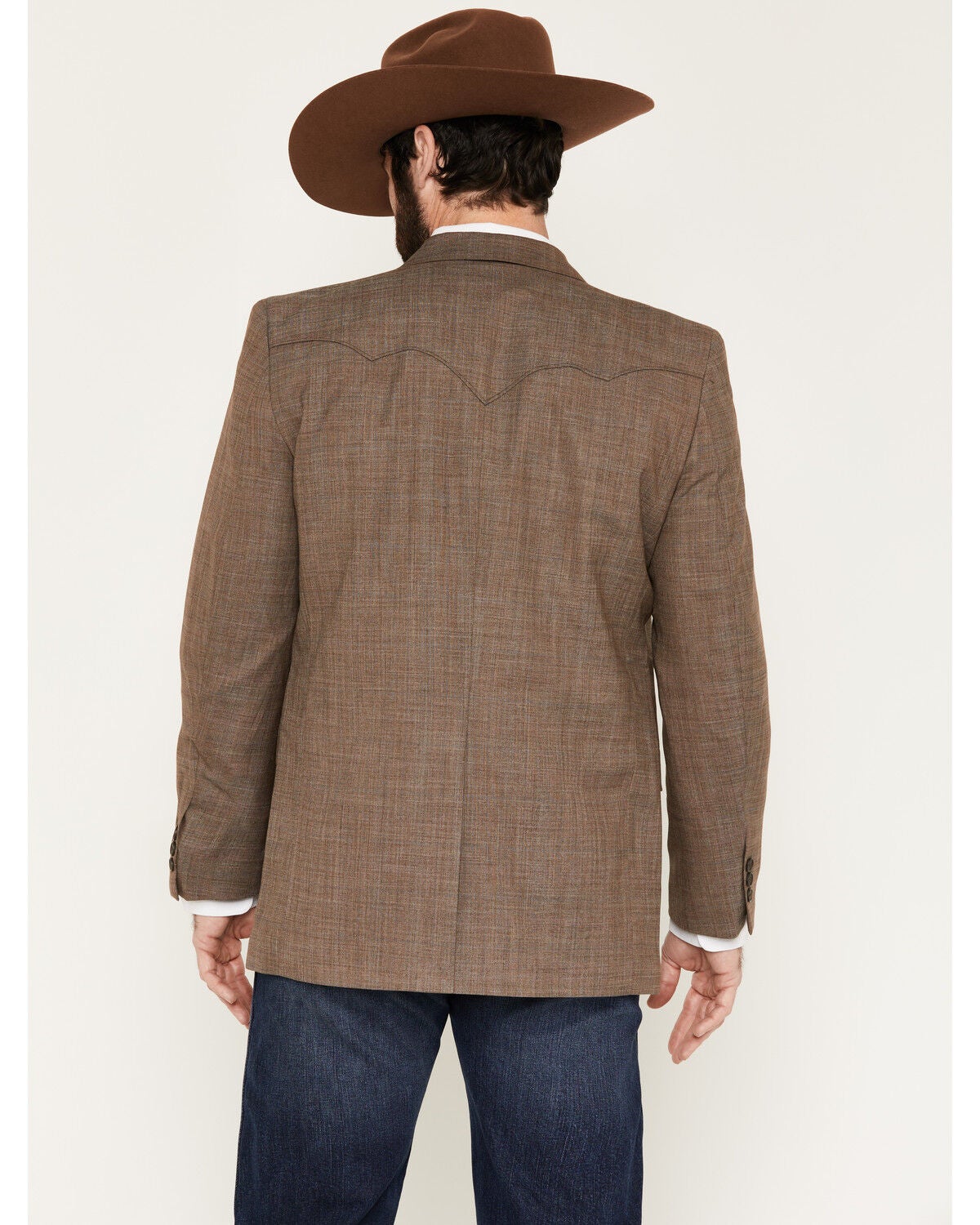 Image #4 - Circle S Men's Plano Sport Coat - Big, Taupe, hi-res