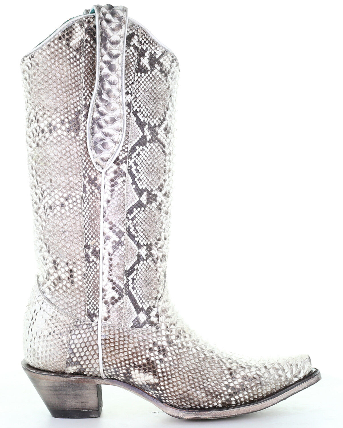 Image #2 - Corral Women's Natural Exotic Python Boots - Snip Toe, Natural, hi-res