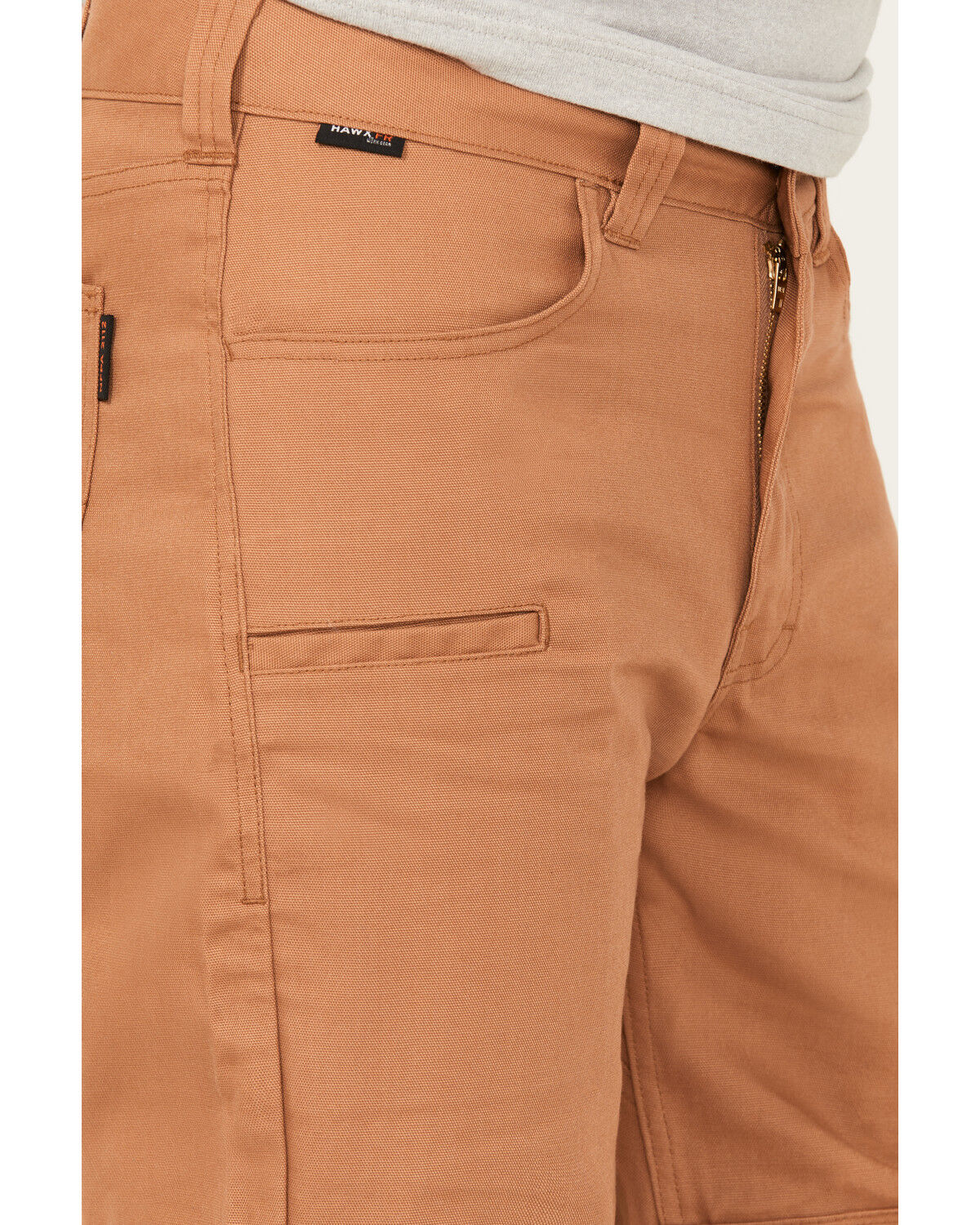 Image #2 - Hawx Men's FR Canvas Work Pants, Brown, hi-res