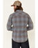 Image #4 - Wrangler Retro Men's Premium Check Plaid Button Down Western Shirt , Blue, hi-res