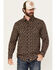 Image #1 - Moonshine Spirit Men's Freedom Paisley Print Long Sleeve Snap Western Shirt, Navy, hi-res