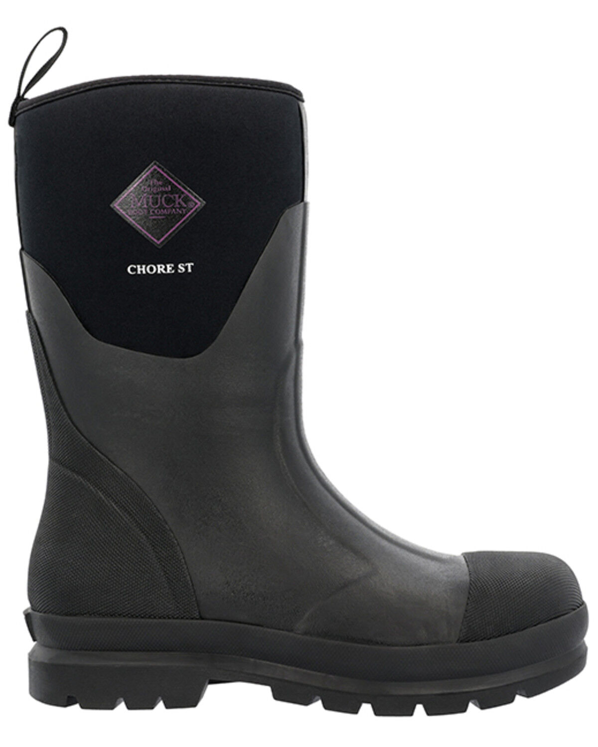 Image #2 - Muck Boots Women's Chore Classic Mid Rubber Boots - Steel Toe, Black, hi-res