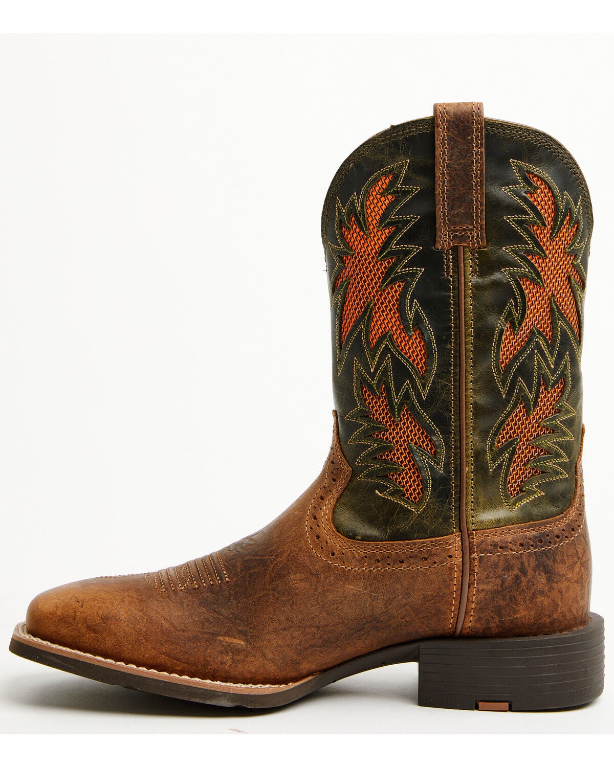 Image #3 - Ariat Men's Sport Cool VentTEK Western Performance Boots - Broad Square Toe, Tan, hi-res