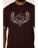Moonshine Spirit Men's Peyote Graphic Short Sleeve T-Shirt , Burgundy, hi-res