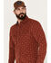 Image #2 - Pendleton Men's Corduroy Long Sleeve Western Snap Shirt, Rust Copper, hi-res