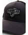 Image #2 - RANK 45® Men's Rubber Patch Logo Ball Cap , Grey, hi-res