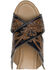 Image #5 - Myra Bag Women's Flower Ridge Hand-Tooled Sandals, Brown, hi-res