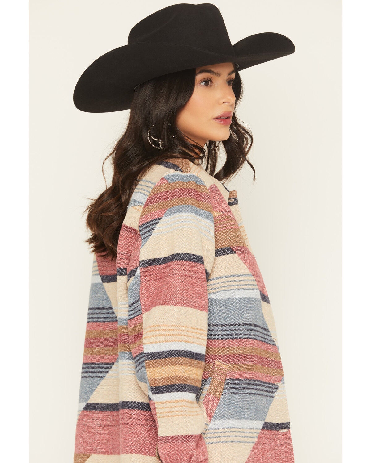 Image #2 - Idyllwind Women's Mistywinds Printed Blanket Shacket, Rose, hi-res