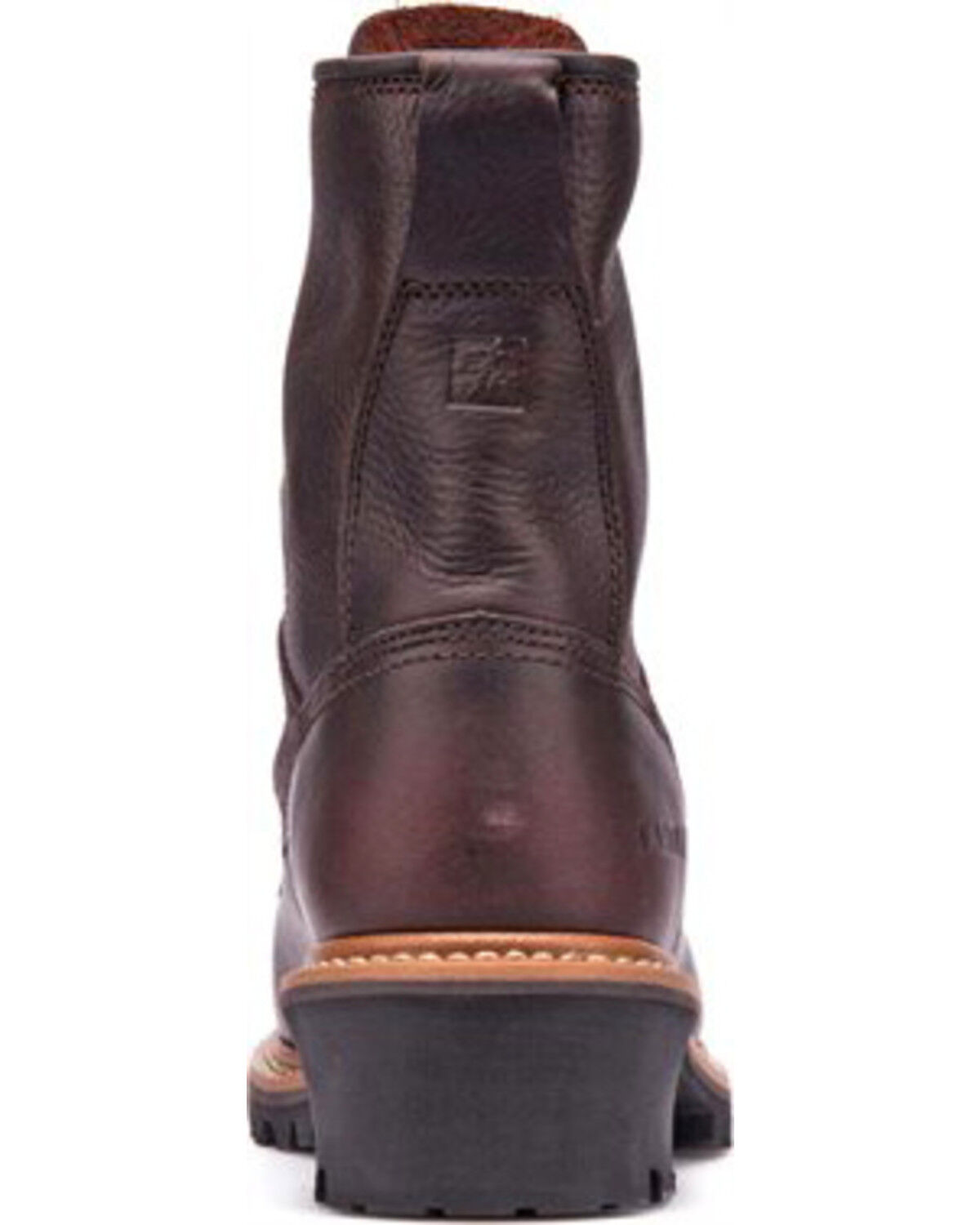 Image #7 - Carolina Men's Logger Boots - Steel Toe, Brown, hi-res