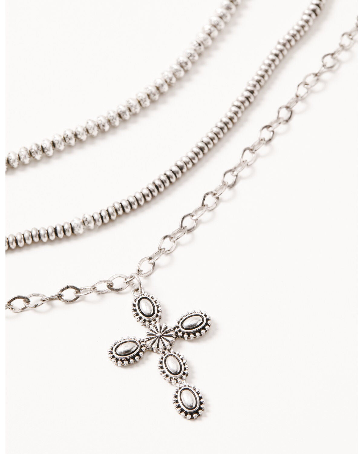 Image #2 - Shyanne Women's Shiloh Ridge Cross Jewelry Set - 2 Piece, Silver, hi-res