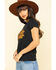 Image #3 - Bandit Brand Women's Horsepower Graphic Short Sleeve Tee, Black, hi-res