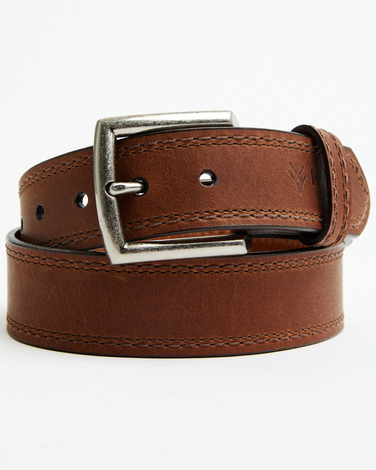 Hawx Men's Triple Stitch Work Belt, Brown, hi-res