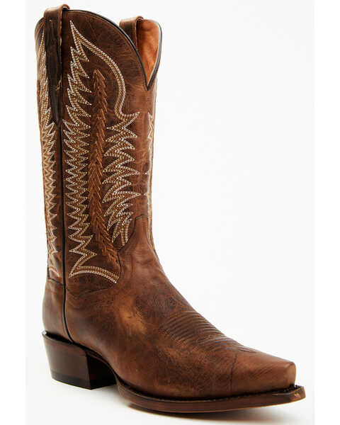 Dan Post Men's 13" Yuma Western Boots - Snip Toe, Chocolate, hi-res