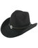 Image #1 - Shyanne Girls' Felt Cowboy Hat, Black, hi-res