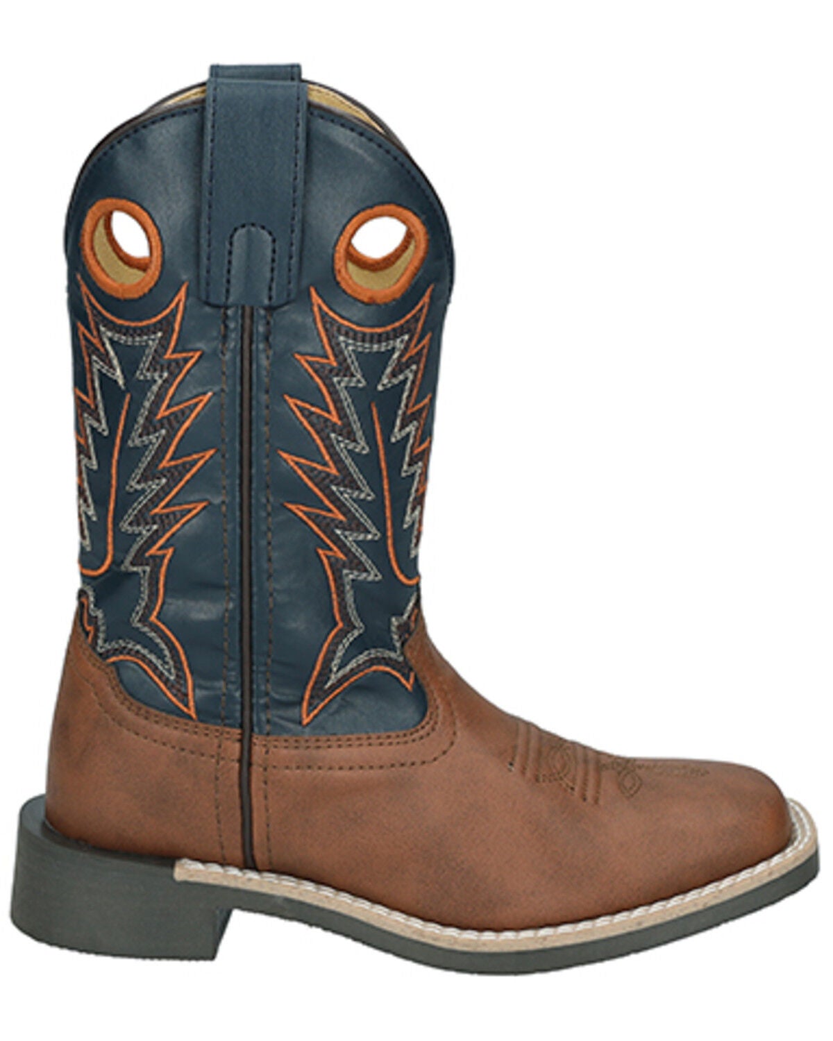 Image #2 - Smoky Mountain Little Boys' El Paso Western Boots - Broad Square Toe, Brown, hi-res