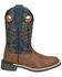 Image #2 - Smoky Mountain Little Boys' El Paso Western Boots - Broad Square Toe, Brown, hi-res