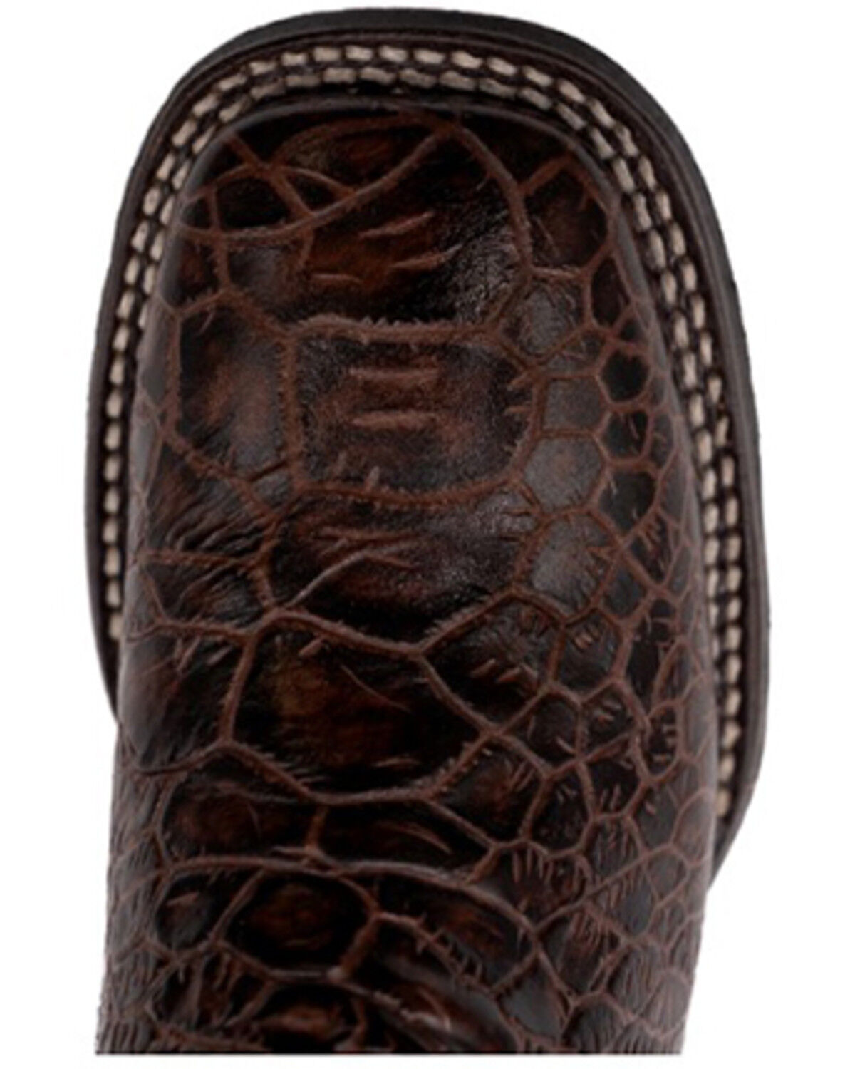 Image #6 - Ferrini Women's Kai Western Boots - Broad Square Toe, Chocolate, hi-res
