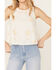 Image #3 - Free People Women's Fun and Flirty Embroidered Top, Ivory, hi-res
