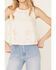 Image #3 - Free People Women's Fun and Flirty Embroidered Top , Ivory, hi-res