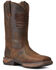Image #1 - Ariat Women's Anthem Patriot Western Performance Boots - Broad Square Toe, Brown, hi-res
