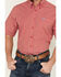 Image #3 - Cinch Men's Geo Print Short Sleeve Button-Down Western Shirt, Red, hi-res