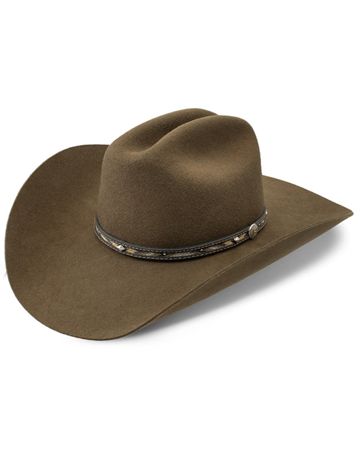 Image #1 - Stetson Whitmore 4X Buffalo Felt Cowboy Hat, Brown, hi-res