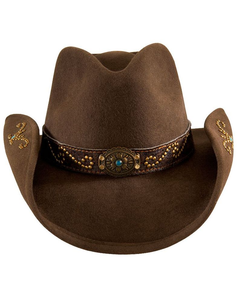 Bullhide More Than Friends Felt Cowgirl Hat, Brown, hi-res