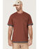 Image #1 - Hawx Men's Layered Work Pocket T-Shirt , Dark Red, hi-res
