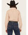 Image #4 - Ariat Women's Malia Striped Print Long Sleeve Button-Down Stretch Western Shirt, Orange, hi-res