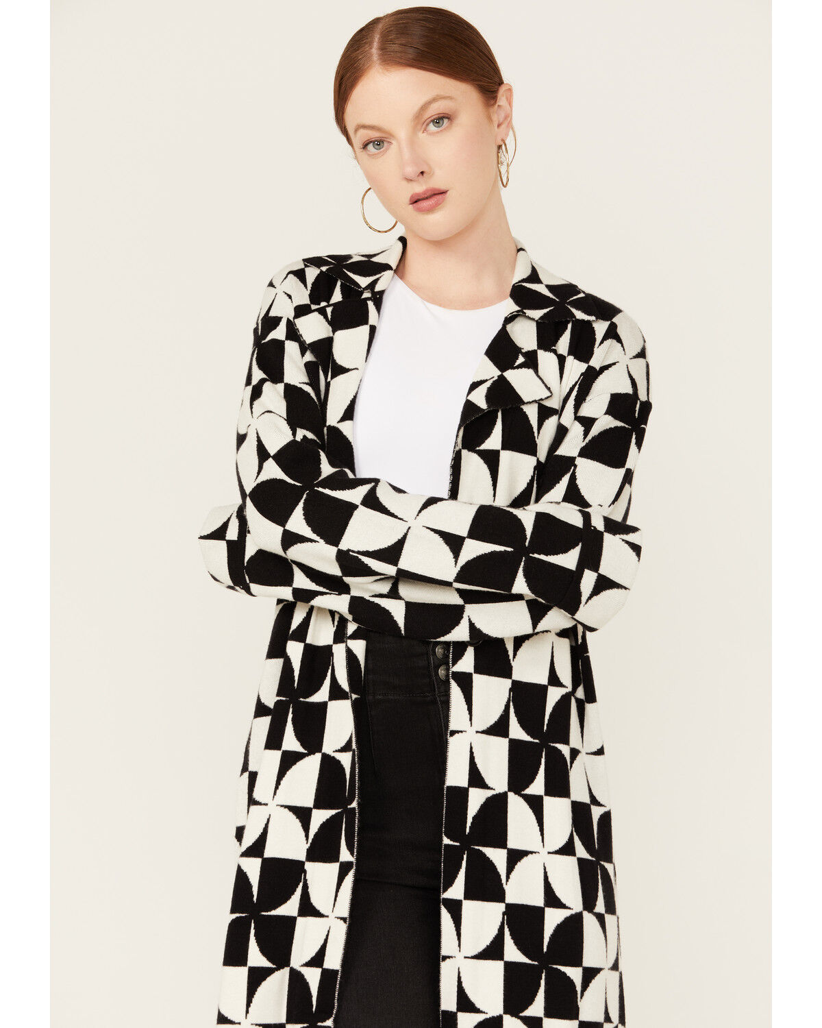 Image #2 - Show Me Your Mumu Women's Jane Floral Print Sweater Jacket, Black, hi-res