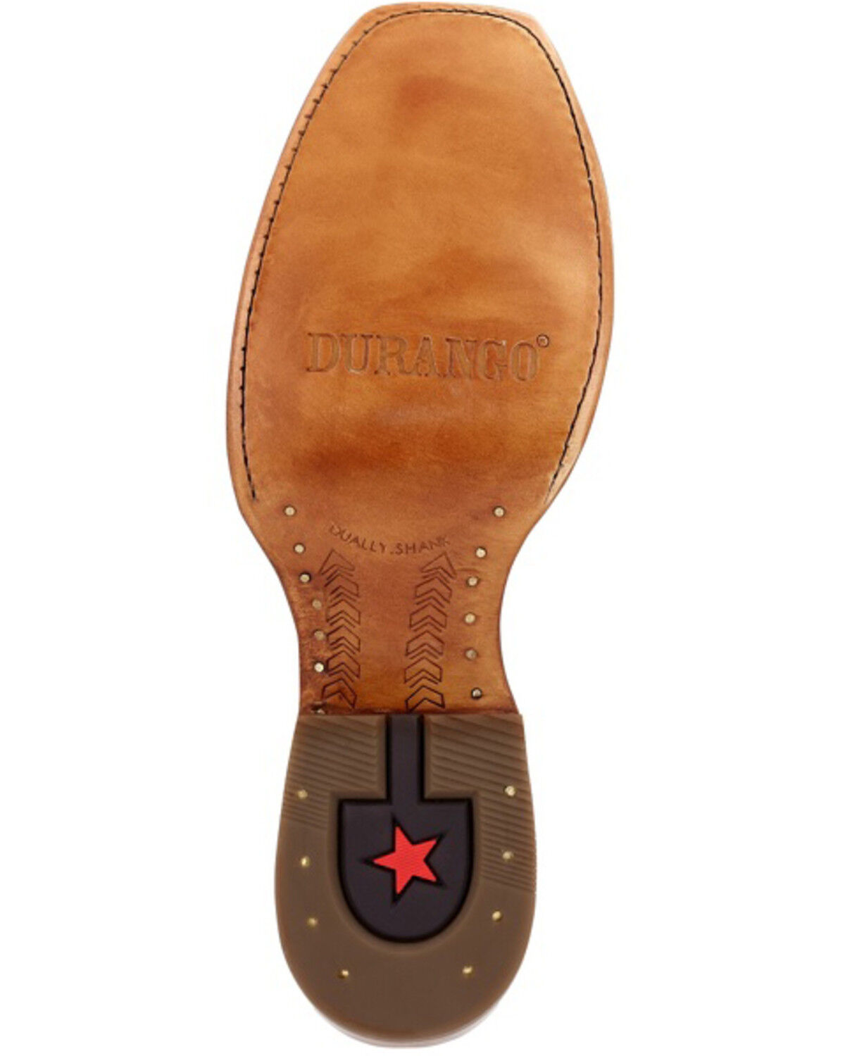 Image #7 - Durango Men's PRCA Collection Shrunken Bullhide Western Boots - Square Toe, Brown, hi-res