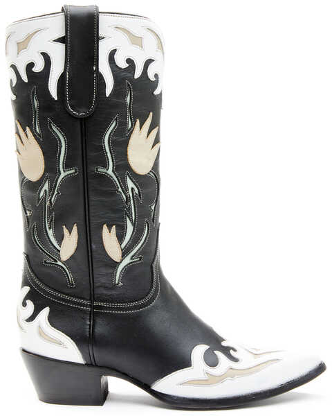 Image #2 - Idyllwind Women's Southern Belle Western Boots - Pointed Toe, Black/white, hi-res