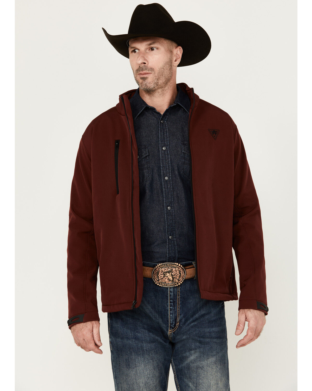 Image #1 - American Fighter Men's Blakely Softshell Jacket, Wine, hi-res