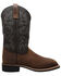 Image #2 - Ad Tec Men's Brown Western Work Boots - Soft Toe, Brown, hi-res