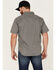 Brixton Men's Charter Solid Utility Button Down Western Shirt , Grey, hi-res