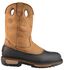 Image #2 - Georgia Boot Men's Mud Dog Waterproof Pull On Work Boots - Steel Toe, Brown, hi-res