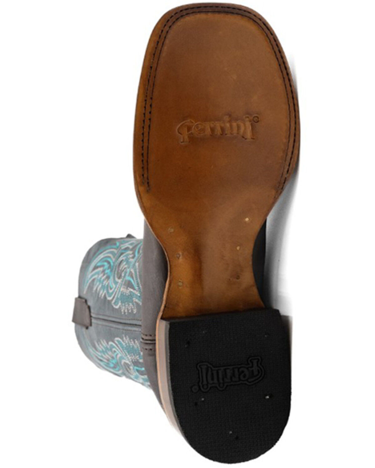 Image #7 - Ferrini Men's Clint Tall Western Boots - Broad Square Toe, Chocolate, hi-res