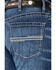 Image #4 - Cinch Men's White Label Medium Stonewash Straight Denim Jeans , Indigo, hi-res